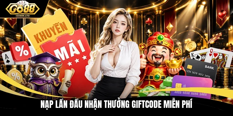 Nạp lần đầu nhận thưởng giftcode miễn phí